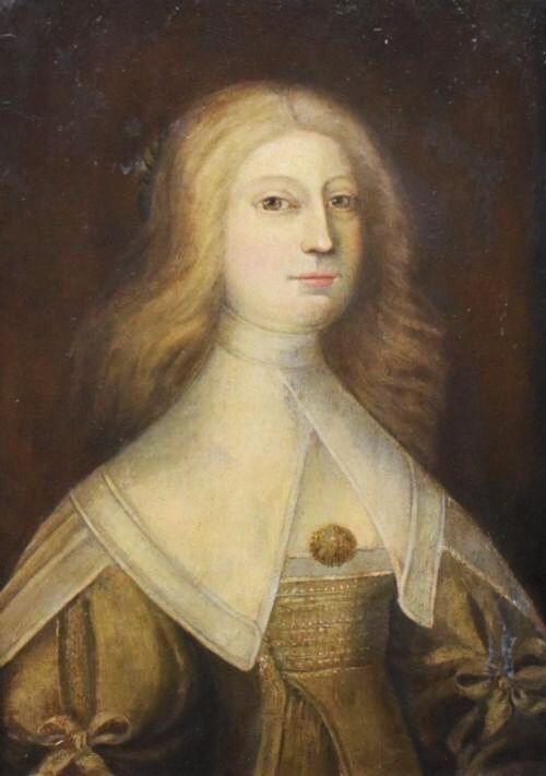 dutch lady 17th century antwerp school oil portrait painting on oak panel