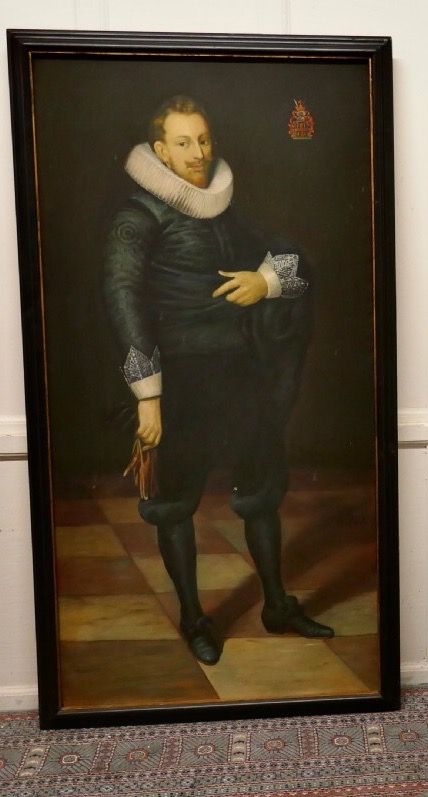 adriaen de kies van wiessen after cornelis van der voort dutch oil portrait painting of nobleman 17th century manner