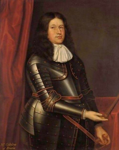 mr gibson of durie 17thc oil portrait painting attributed to david scougall 16611677