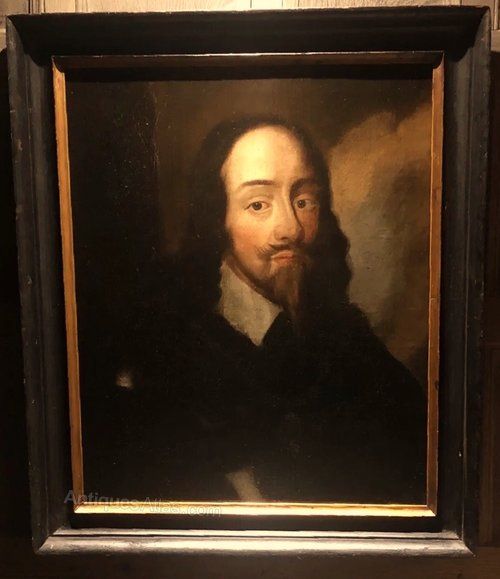 king charles 1st attributed to theodore russell cromwellian 17th oil portrait painting c1645