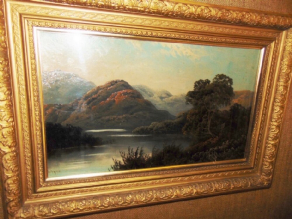 scottish landscape oil painting of loch fyne