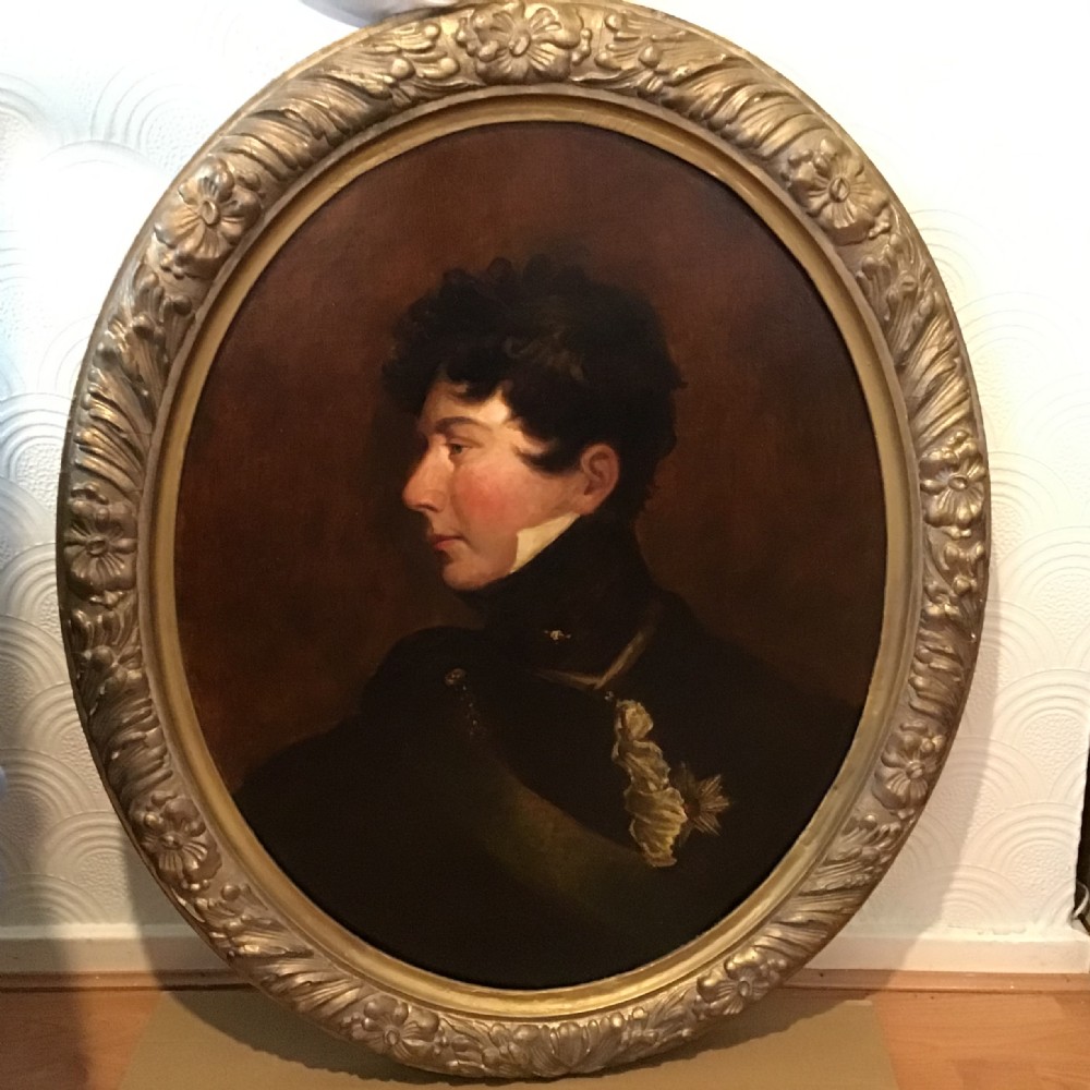 king george iv prince regent circle of sir thomas lawrence large oval 19thc oil paintings royal portraits