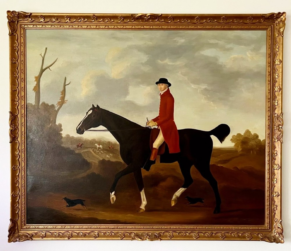 equestrian sporting horse oil paintings bay hunter portraits after george stubbs 17241806